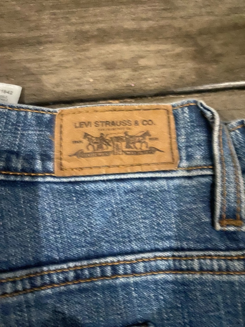 Levi's Light Blue Denim Jeans with Tan Patch